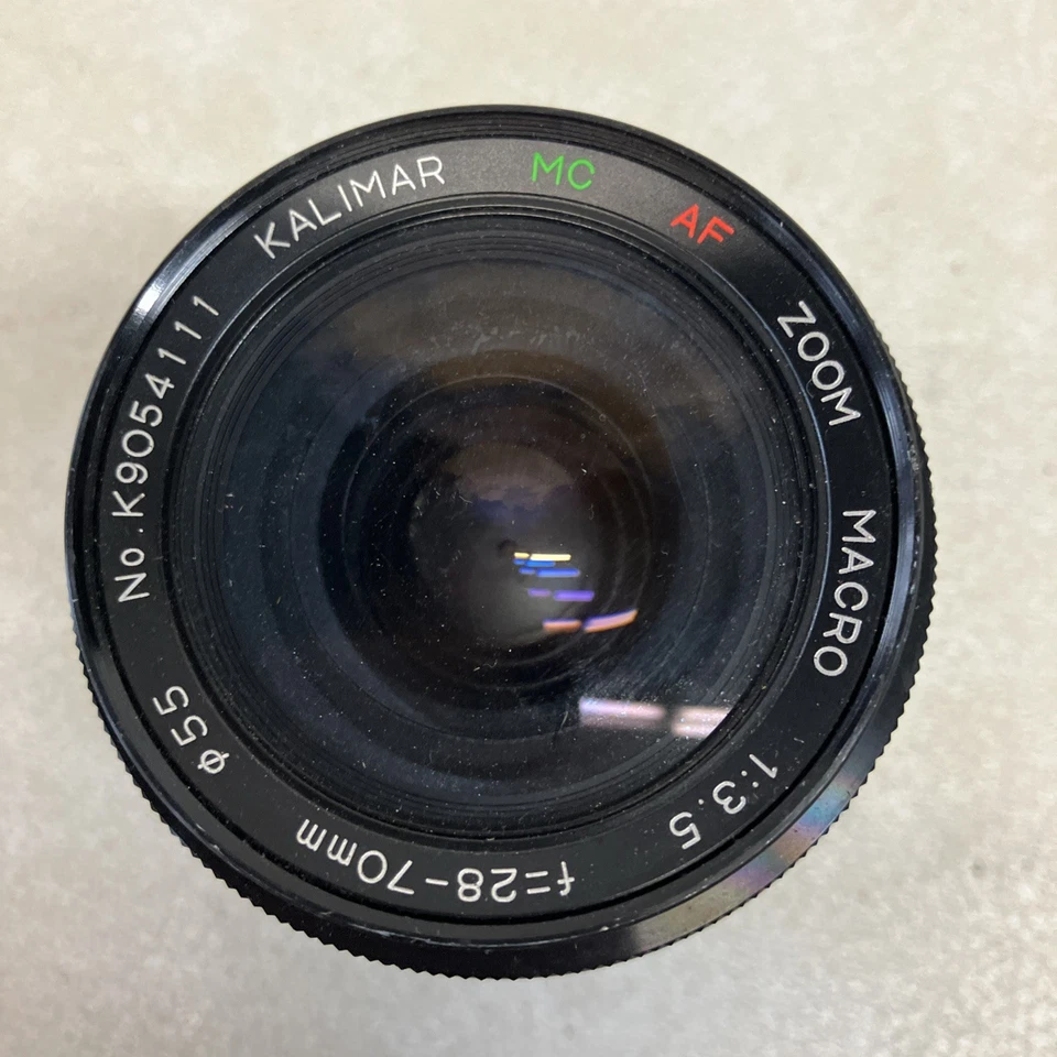 KALIMAR MC AF ZOOM MACRO 1: 3.5 f= 28- 70mm 55mm No. K9054111 Mint 2 Caps - Image 2 of 4