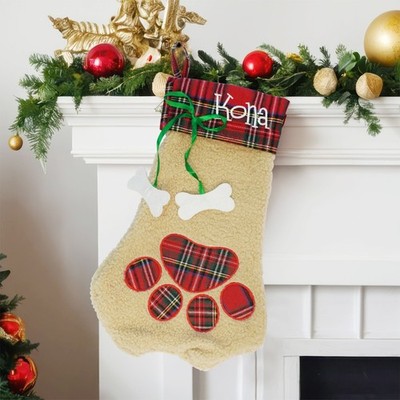 Haustier Hunde Katzen Weihnachtsstrümpfe Pfotenstrumpf Socken Christbaumschmuck Füller