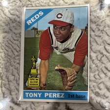 Topps 1966 Tony Perez Cincinnati Reds All-Star Rookie Baseball Card #72. rookie card picture