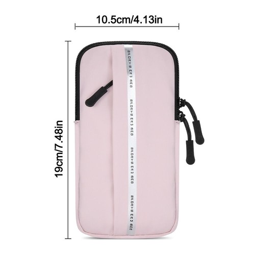 Waterproof Cell Phone Arm Bag Fitness Cell Phone Bag for Exercise Workout - Photo 2 sur 17
