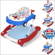 5-in-1 Baby Walker w/ Bouncer, Music, Foldable, Adjustable - 6-18 Months