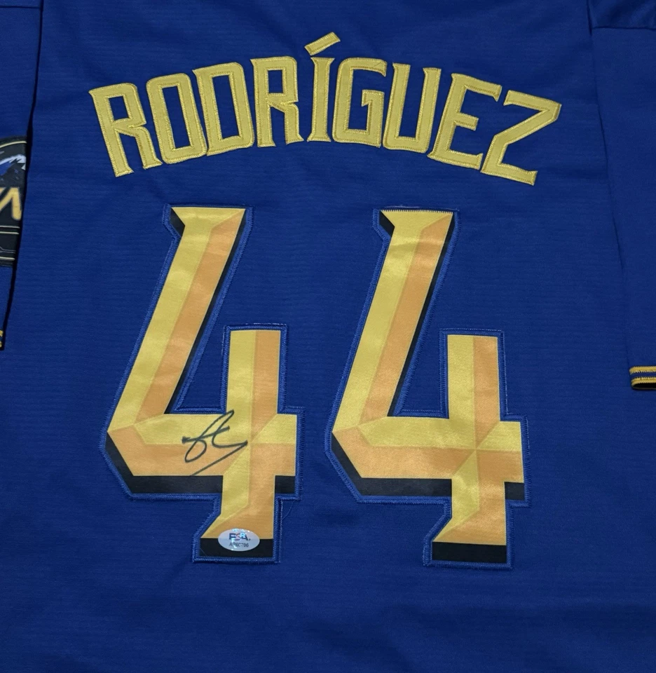 Julio Rodriguez Signed Autograph Seattle Mariners City Connect Jersey PSA COA - Image 2 of 4