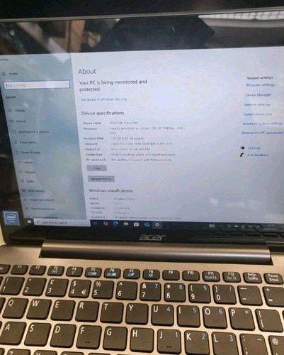 Acer Aspire Switch 10 SW5-014 10.1 N15P1 64GB Windows 11 Charger 2gb ram - Picture 2 of 5