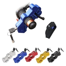 Handlebar Grip-Lock Anti Theft Throttle Clutch Brake Lock Accessories W/ 2 Keys