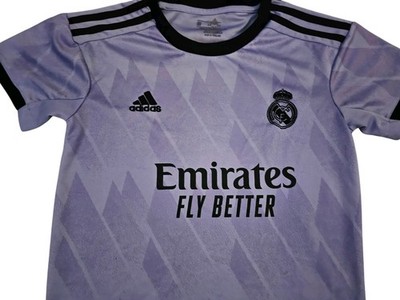 Adidas Real Madrid Authentic 22/23 Purple Away Kit Kids Size 24 | eBay