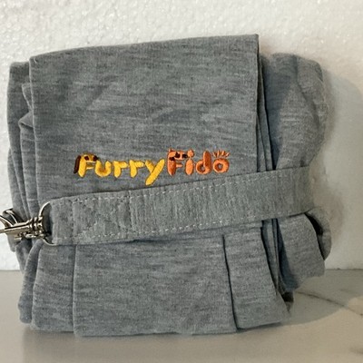 Furry Fido Pet Sling Carrier - Reversible Hands-Free Bag for Small Pets