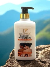 DR DAVEY Dark Skin Tripple Whitening Face Body Lotion  500ml USA Stock