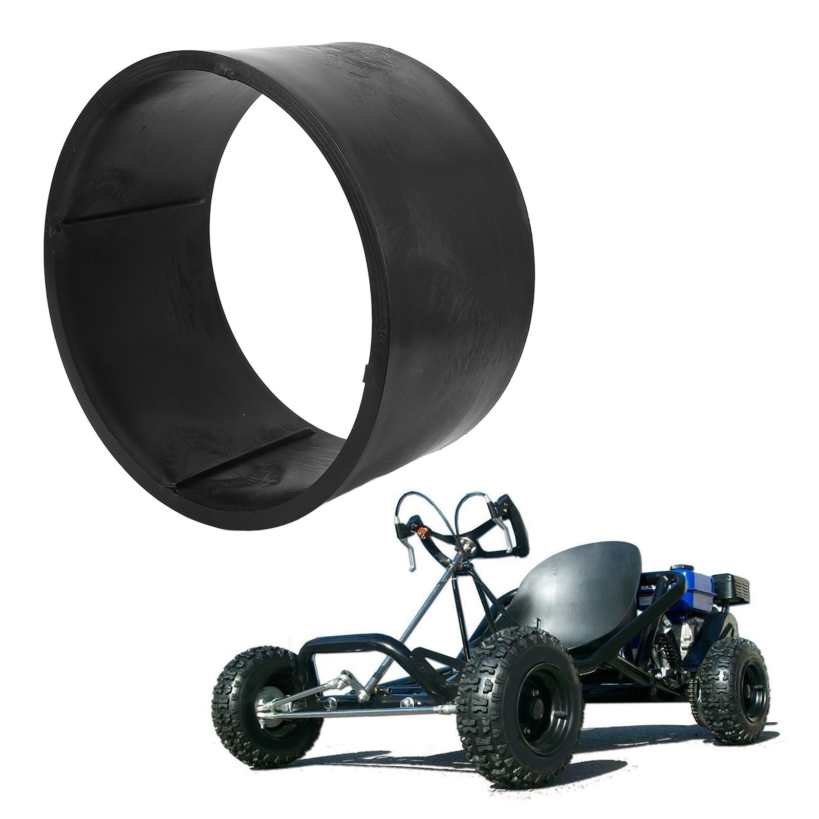 Go Kart Tire Sleeve 11x7.10-5 Traction Reduction Sturdy PVC Tire Sleeve Drift