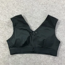 Tommie Copper Sports Bra Womens 2XL Shoulder Support Zip Front Activewear Gym