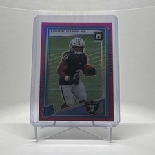 2025 Panini Donruss Ashton Jeanty Optic Rated Rookie Pink Prizm #305 Raiders RC