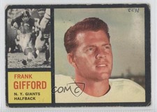 1962 Topps Frank Gifford #104 HOF d0u