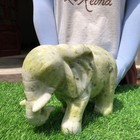10.7LB Natural Lantian Jade elephant skull hand carved crystal specimen healing — photo 3