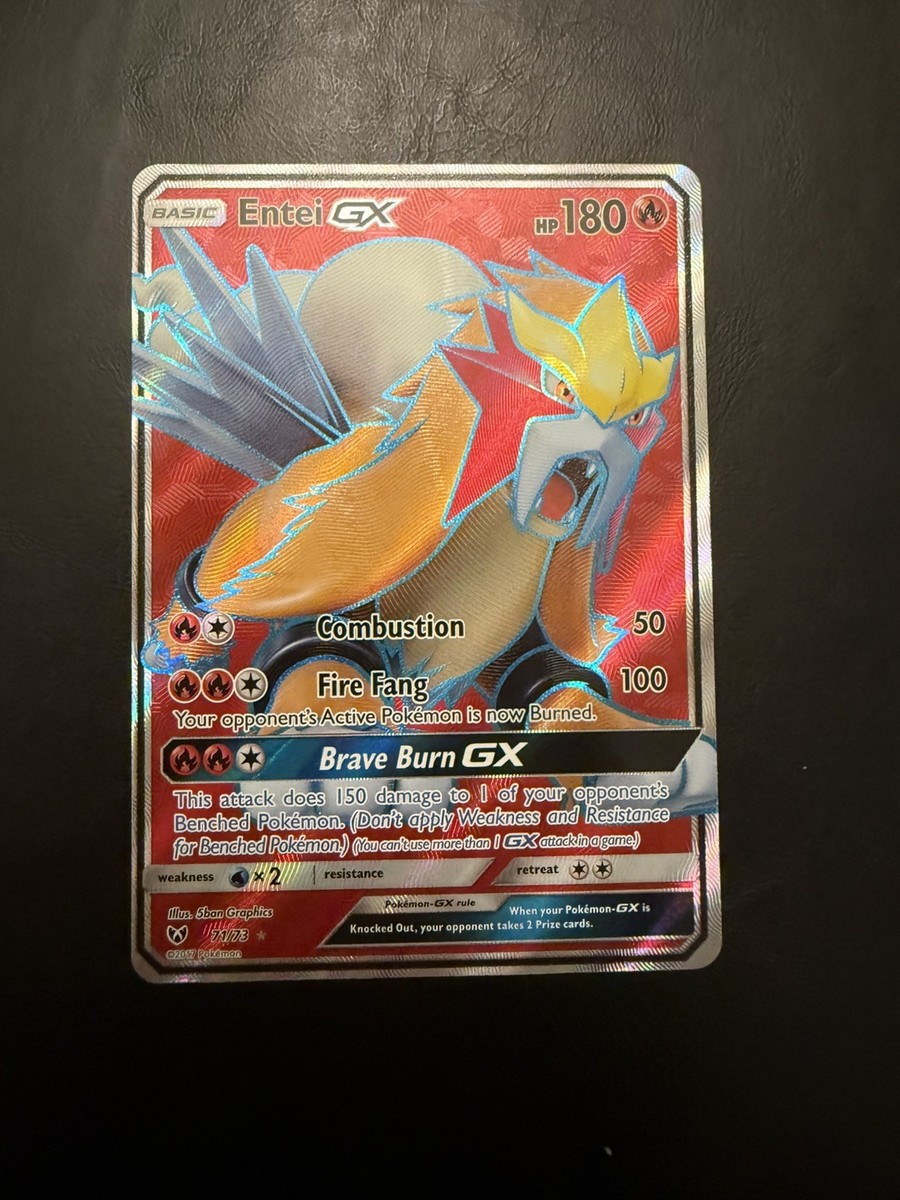 entei gx pokemon card value Pokmon TCG Entei GX Shining Legends 10/73 Holo Ultra Rare