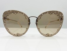 Salvatore Ferragamo Limited Edition Gold Womens Sunglasses - New - RRP = £585