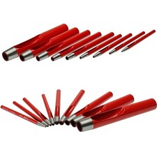 Locheisen Set f&uuml;r Leder Stoff Folie Segeltuch  3-14mm Locheinsatz Lochstanzer