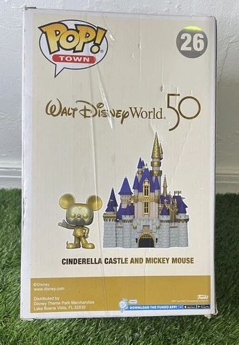 Funko POP #26 Walt Disney World 50th Anniversary Cinderella Castle Gold Mickey