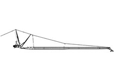 WSI 04-2108 1/50 Luffing Fly Jib Liebherr LTM 1500-8.1, Black