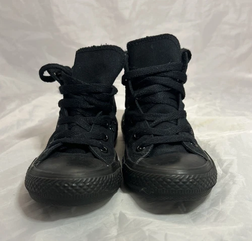 CONVERSE CHUCK TAYLOR All Star Youth 12 SCARPA MONOCH TELA NERA Skateboard