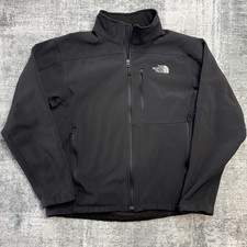 The North Face Apex Bionic Jacket Mens Medium Black Softshell Windbreaker Fleece