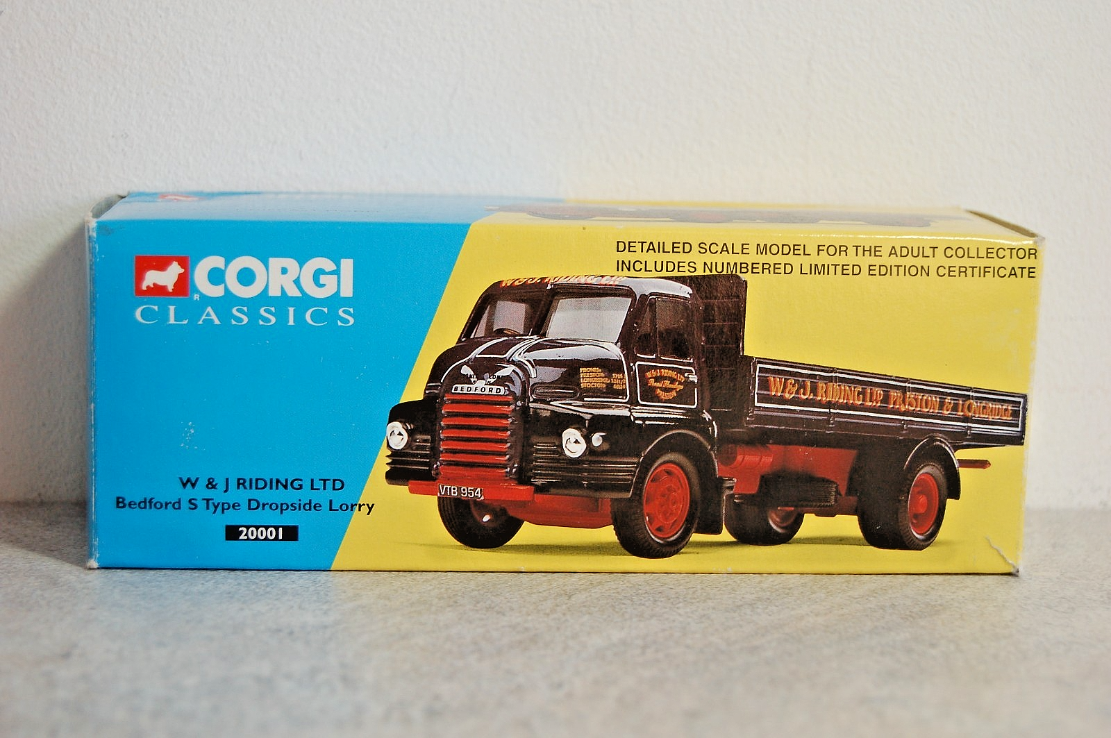 CORGI 20001 BEDFORD S TYPE DROPSIDE LORRY W & J RIDING LTD - LIMITED EDITION