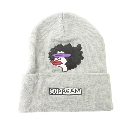 Supreme 17FW Gonz Ramm Beanie Gonzalez chapeau tricot gris d'occasion ca3ccfffd8db56d1e3ba05