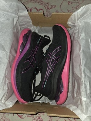 W 9.5 ASICS Gel Kinsei Max FF BLAST+  Black & Pink Womens 9.5 
