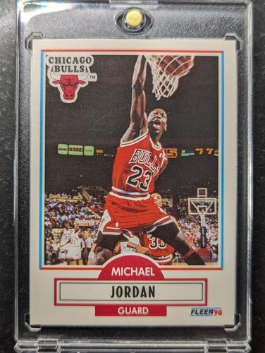 1990 FLEER #26 MICHAEL JORDAN 🔥 CHICAGO BULLS HOF
