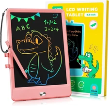 LCD Writing Tablet, 8.5 Inch Toddler Doodle Board Drawing Tablet, Erasable Reusa