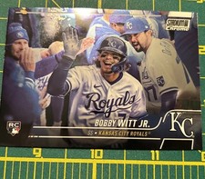 2022 Topps Stadium Club Chrome Bobby Witt Jr. Rookie Baseball Card #2 Royals RC