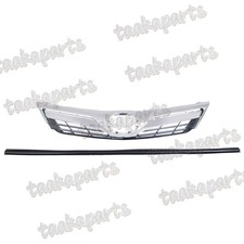 Chrome Front Bumper Upper Grill Grille Fit For Toyota Camry Le Xle 2012-2014