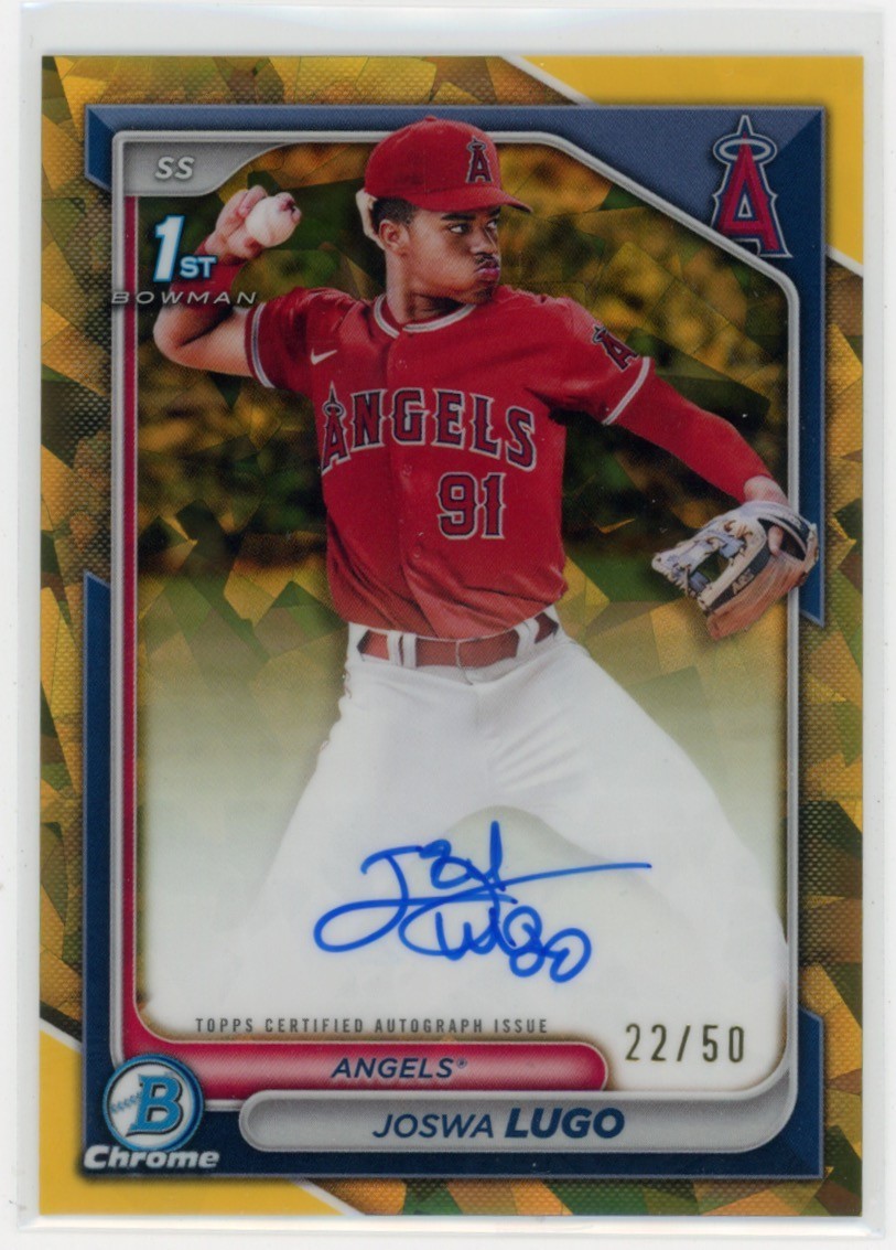 2024 Bowman Chrome Sapphire Joswa Lugo #CSPA-JL Gold Auto 22/50