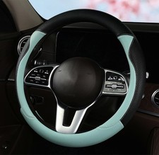 Stylish Cute Cat Ear Steering Wheel Cover For Women Girlleather Auto Car Ste...