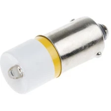 2 pc RS PRO 207551 Yellow LED Indicator Lamps BA9s Single Chip 6 V ac/dc 100000
