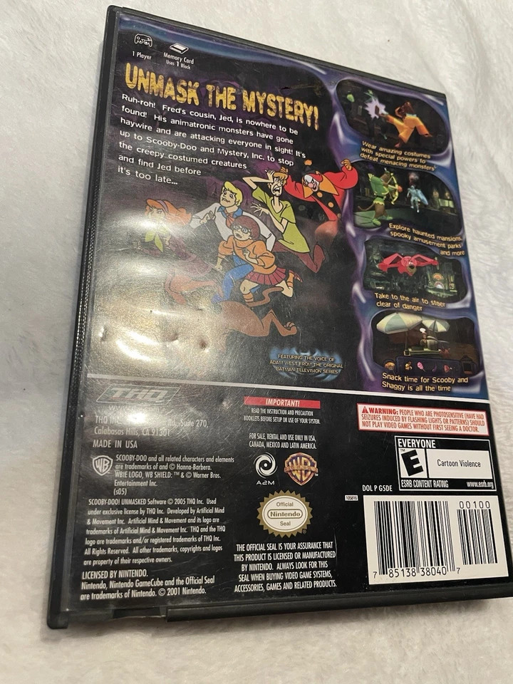 Scooby-Doo Unmasked (Nintendo GameCube, 2005) CIB - Image 3 of 4