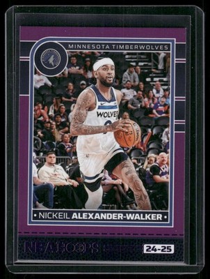 Nickeil Alexander-Walker 2024-25 Hoops Purple Minnesota Timberwolves #198