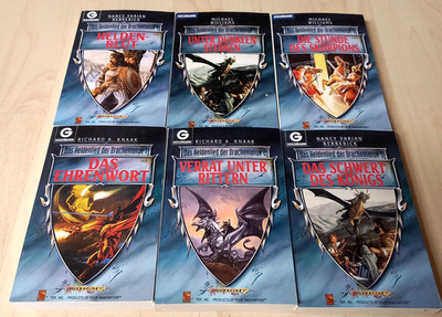 6x Das Heldenlied der Drachenlanze Romane Bücherpaket Fantasy Bücher