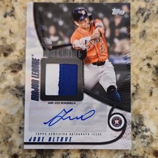 Topps 2025 Major League Material Autographs Jose Altuve Auto 08/10 Astros