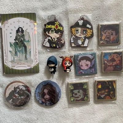 Identity V Lot 12pcs: Cards, Rubber Straps, Pins, Cable Accessories | Good