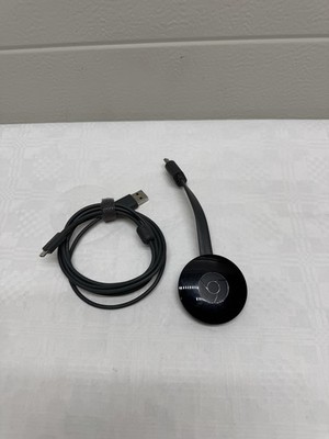 Google Chromecast 1. Gen HDMI WLAN Media-Streaming-Dongle 1080p Schwarz + Kabel
