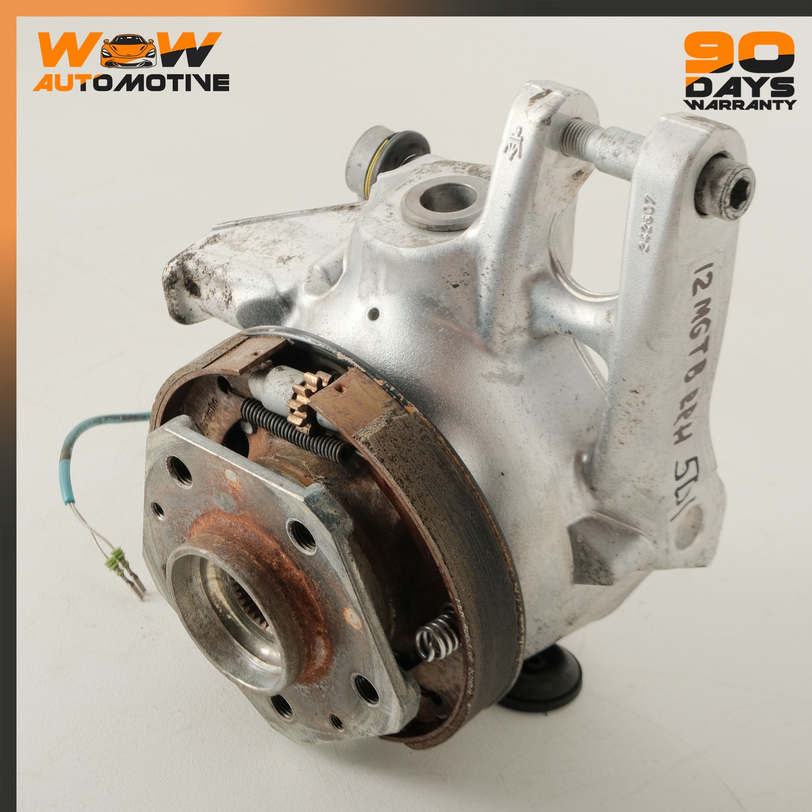 08-19 MASERATI GRANTURISMO S REAR RIGHT PASSENGER SIDE SPINDLE KNUCKLE HUB OEM