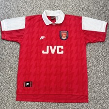 Original Vintage Arsenal 1994/1995 Home Football Shirt XL JVC *MINT* RARE Nike