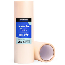 Tapemanblue Clear Transfer Tape for Vinyl - 12" X 100' Roll, Made in USA, Premiu