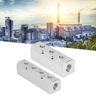 Air Manifold Large Flow Aluminium Pneumatic Block 40x40mm G1/2 Inlet G1/4 Outlet