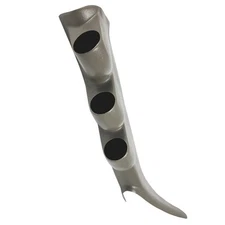 GlowShift Gray Triple Gauge 52mm Pillar Pod for 00-06 Chevy Silverado Duramax