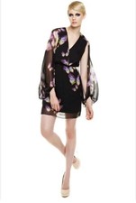 Erin Fetherston Faux Wrap Butterfly Dress Size 4