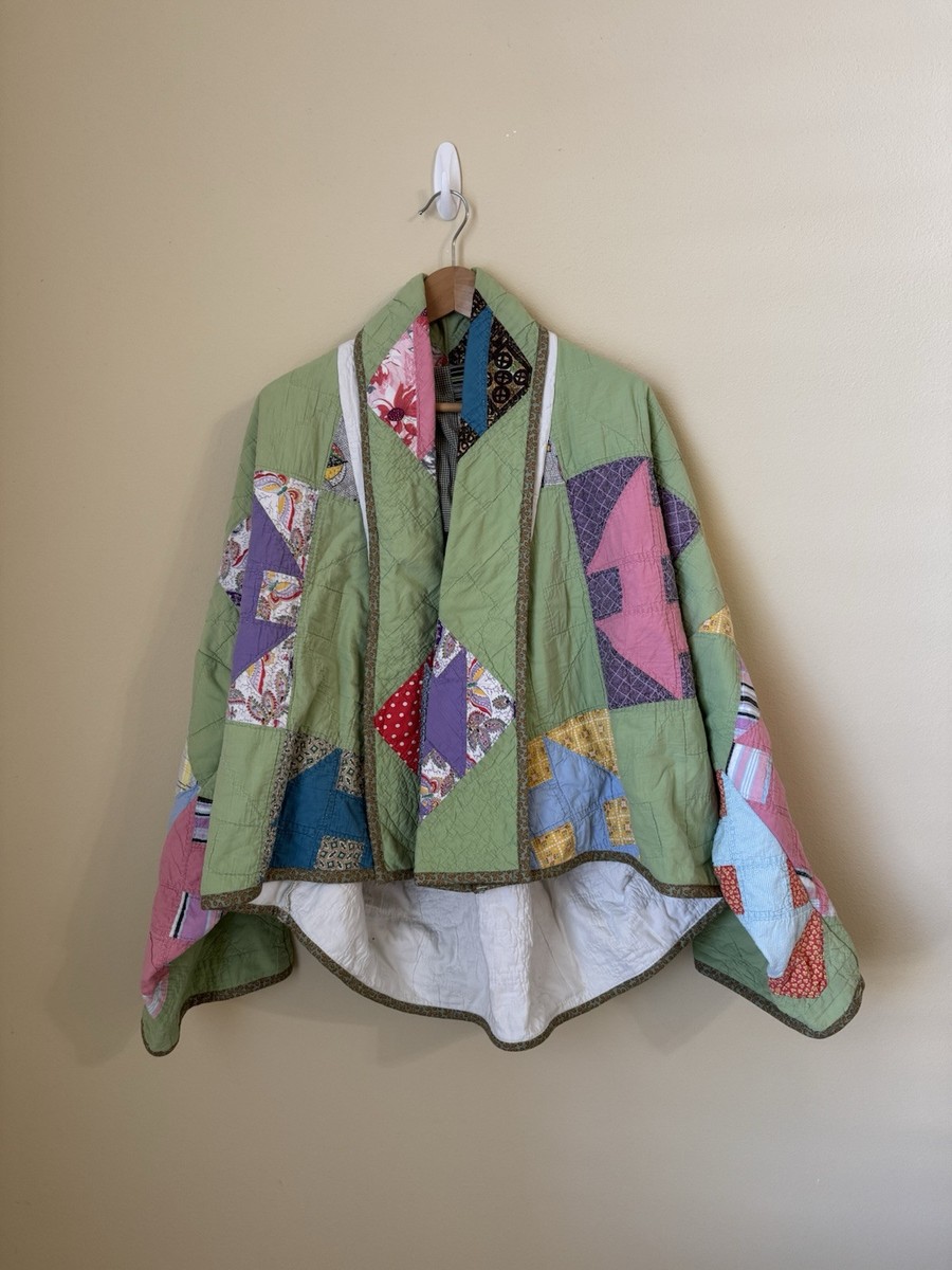 [GROVE]★22F/W ETHEL JACKET Lady Lancaster New Aunt Ethel Quilted Patchwork Jacket Green