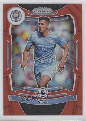 2021-22 Panini Prizm Premier League Red Prizm 106/199 Rodri #7 12pq