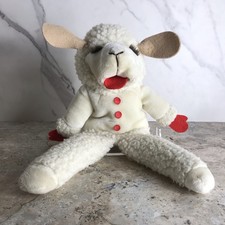 VINTAGE SHARI LEWIS LAMB CHOP HAND PUPPET PLUSH ANIMAL CIRCA 1992