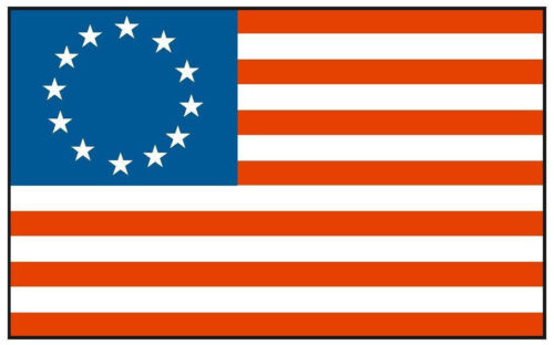 Calcomanía adhesiva histórica bandera BETSY ROSS - Imagen 1 de 3