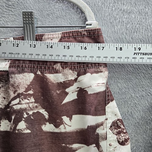 Metal Mulisha Men Swimwear 34 Brown Geometric Skull Text Board Shorts Logo - Picture 7 of 9